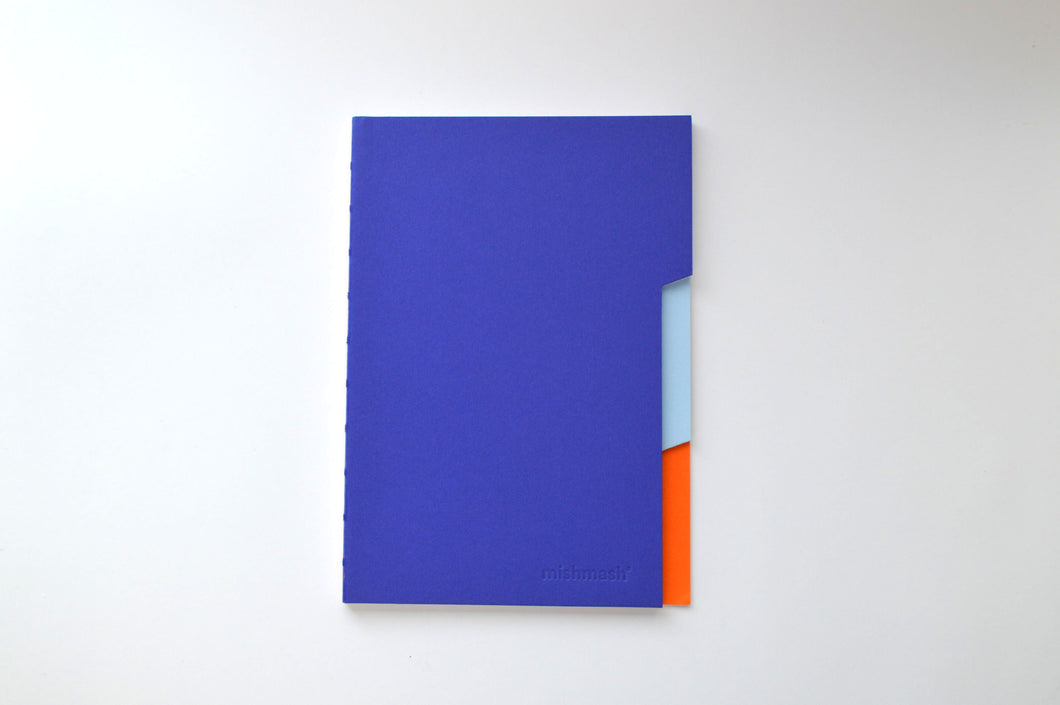 The Notebook 3 Tabs • Azul/Pontilhado •  Mishmash